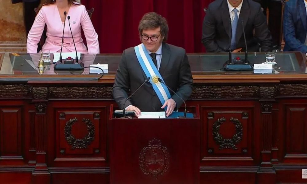 Milei inauguró las sesiones ordinarias