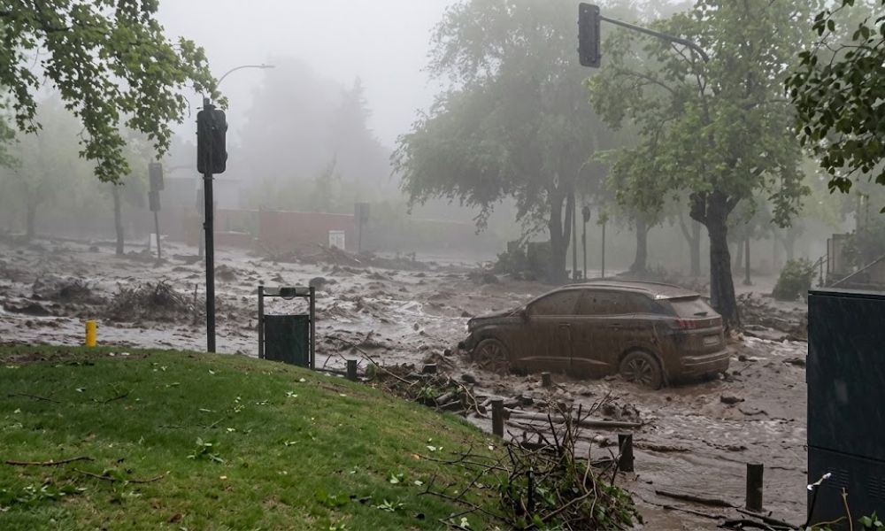 Impactante aluvión en Chile