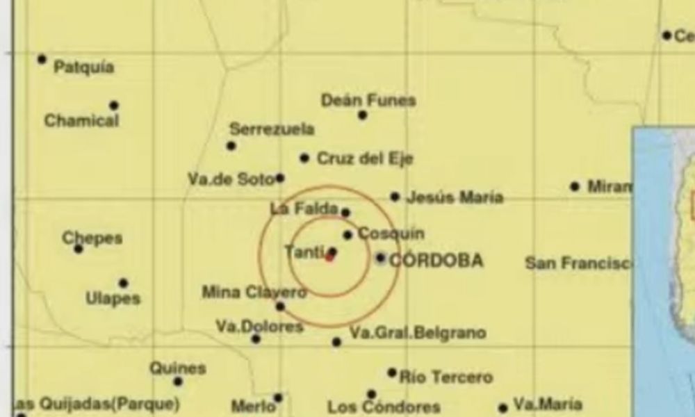Sismo en Córdoba