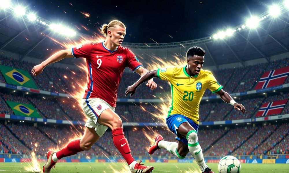 Brasil desafía a la Noruega de Haaland
