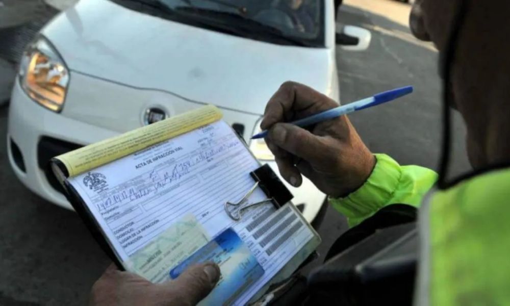 Multas de tránsito en baja