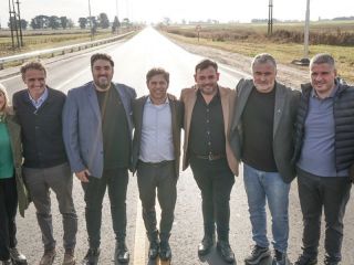 Kicillof y obras clave en Rojas: Repavimentan la Ruta 31 y refuerzan seguridad y salud