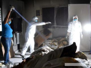 Encuentran 61 cadveres en un crematorio abandonado