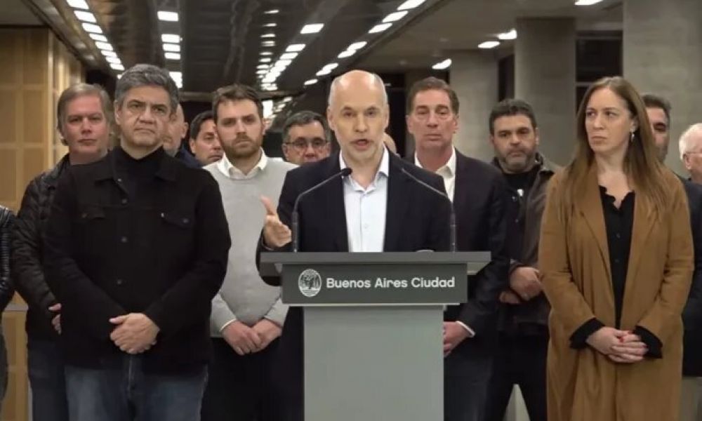 Conferencia de prensa de Rodríguez Larreta