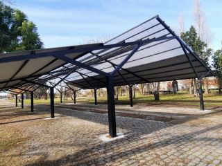 Pergamino: La obra de la Feria de Parque Espaa va tomando forma