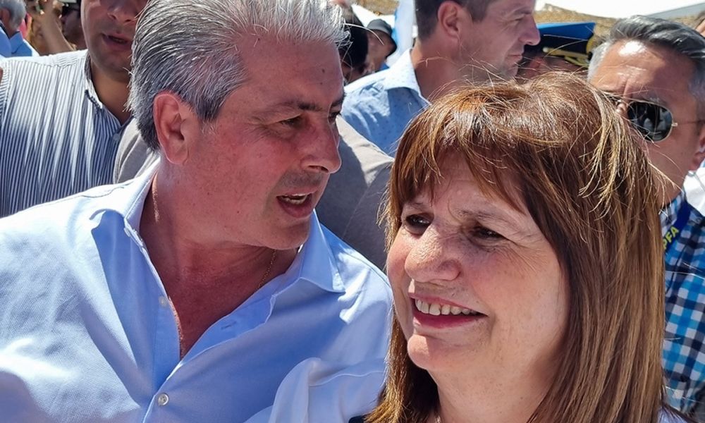 Martínez junto a Bullrich en Expoagro