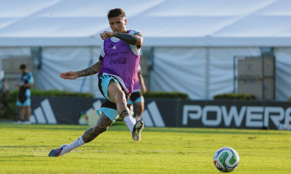 Entrenamiento abierto en Ezeiza