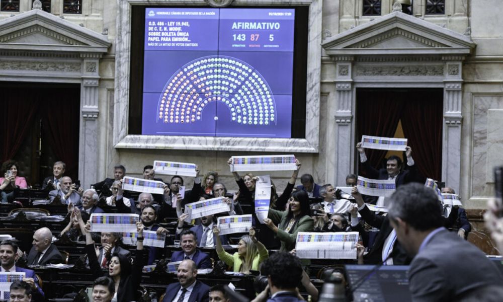 Argentina implementará la boleta única de papel