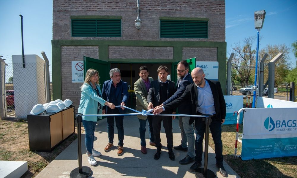 Kicillof inauguró una red de gas