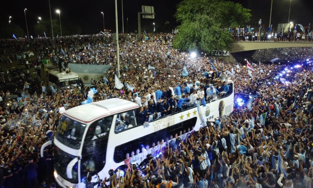 La Selección llegó a Ezeiza