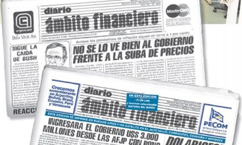 Ámbito Financiero abandona su versión papel