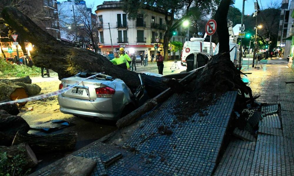 Tormenta causa estragos (Foto: Télam)