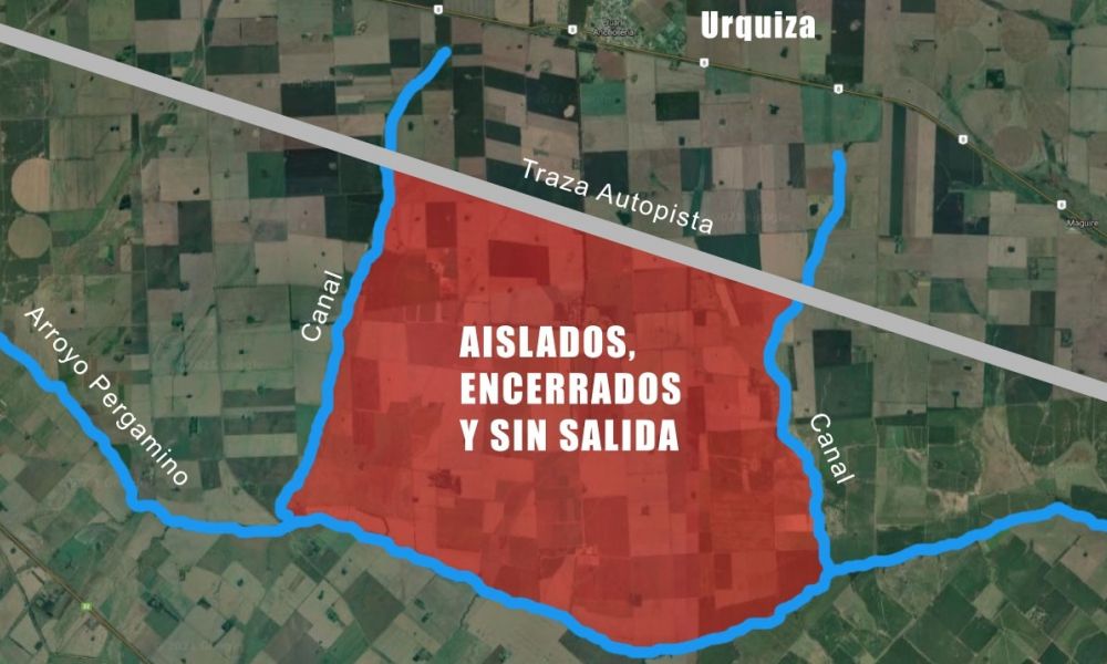 Urquiza amenazada de quedar aislada y encajonada