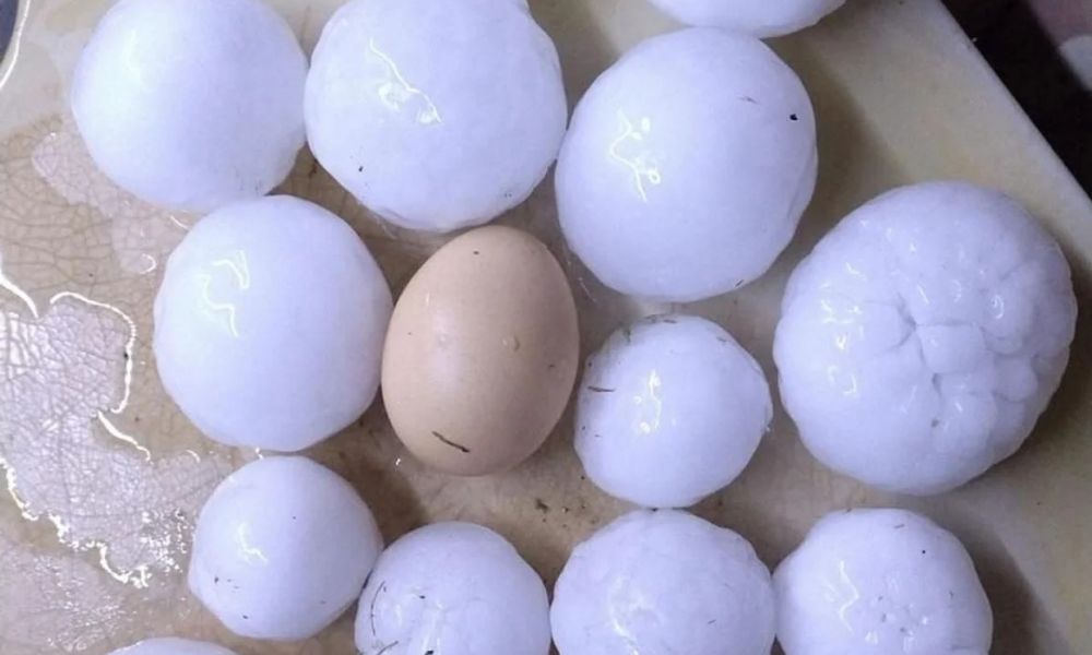 Tormenta de granizo gigante sorprende al sur de Córdoba
