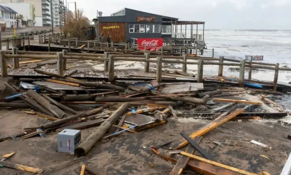 El temporal arrasó la costa de Monte Hermoso