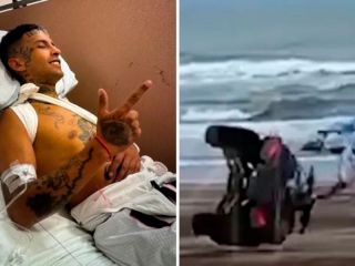 L-Gante sufri un accidente en Pinamar y se fractur la clavcula