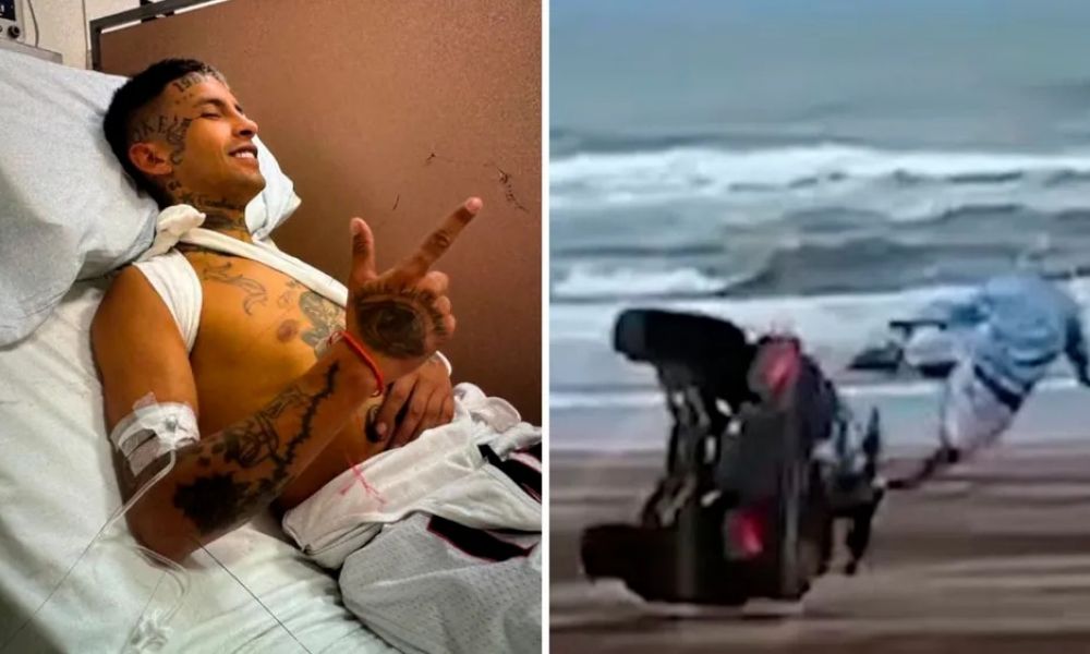 L-Gante sufrió un accidente en Pinamar