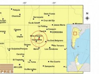 Un sismo sacudió Córdoba y se sintió en varias localidades de Traslasierra