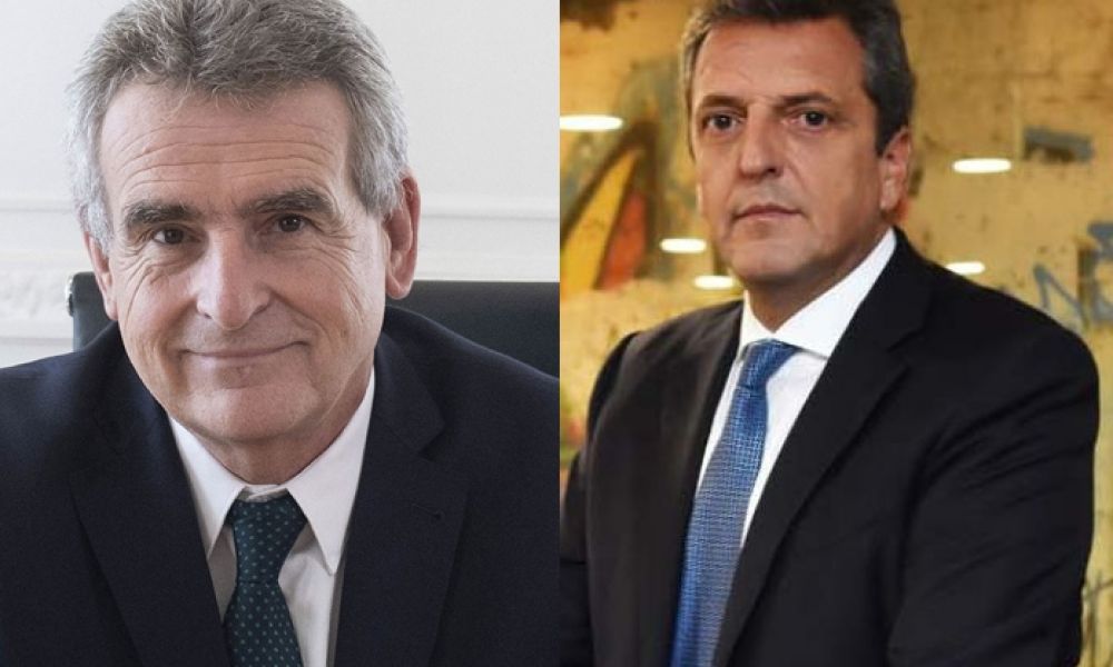 Agustín Rossi y Sergio Massa