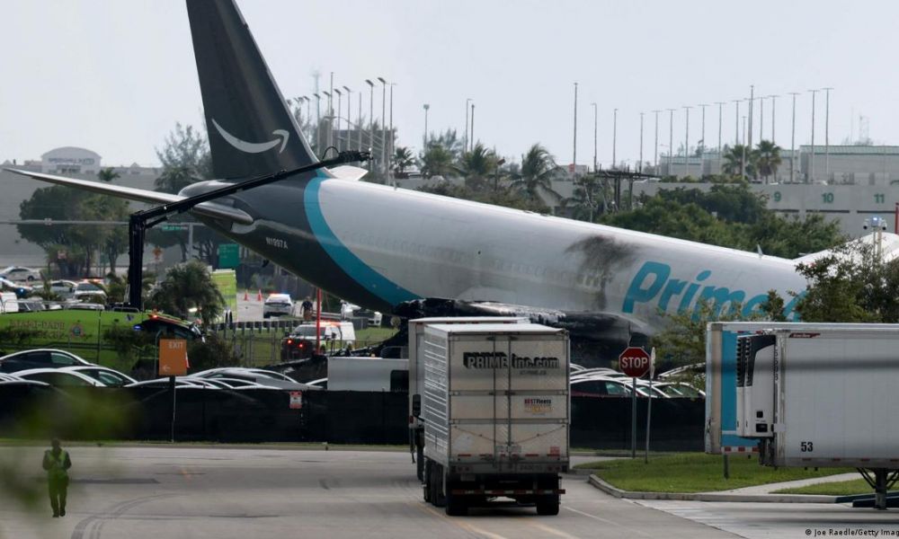 Se estrelló un Boeing 767 de carga de Amazon