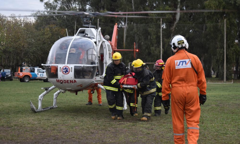Carreras presentó un helicóptero en su sistema de salud