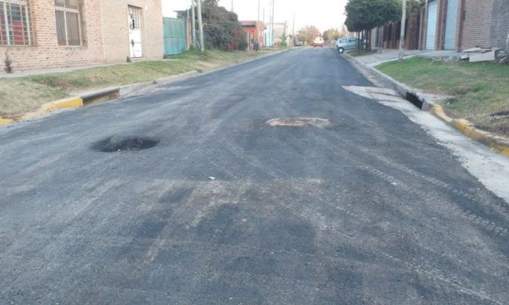 Comenzó la pavimentación en el Barrio Villa San José