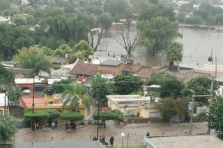 Fuerte temporal de lluvia en Córdoba