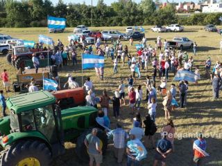 Productores agropecuarios se manifestaron en Pergamino contra las pol�ticas del Gobierno