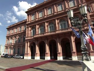 Macri recibi al presidente de Francia en Casa de Gobierno