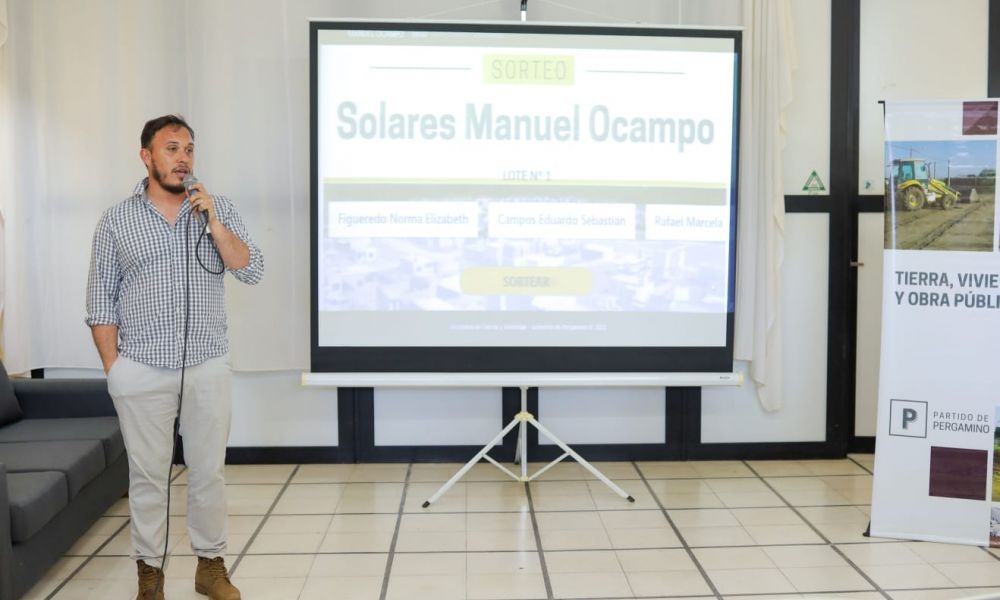 Sorteo de lotes en el Programa Municipal Solares