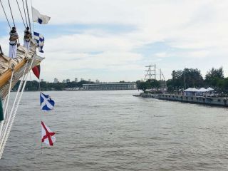 La fragata ARA «Libertad» llegó a República Dominicana en su novena escala del viaje de instrucción