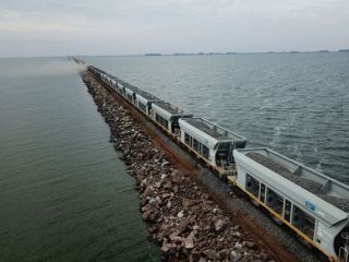 Trenes Argentinos ultima las pruebas del cruce de la laguna La Picasa