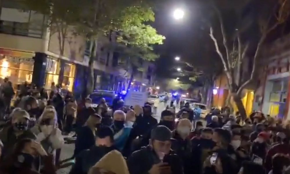 Protesta de comerciantes en Rosario