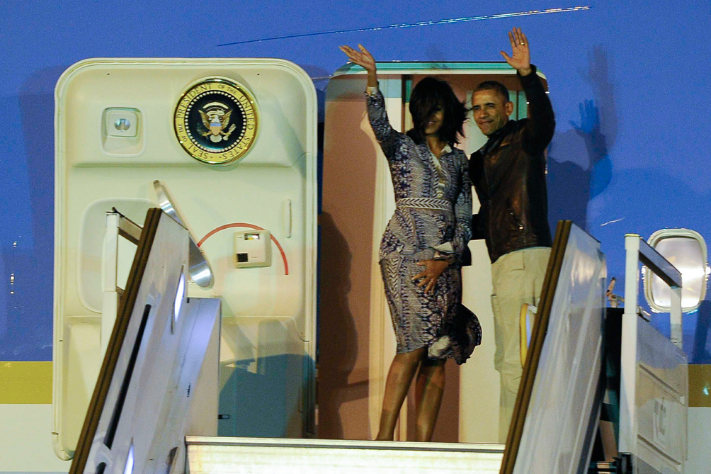 Obama partió desde Ezeiza