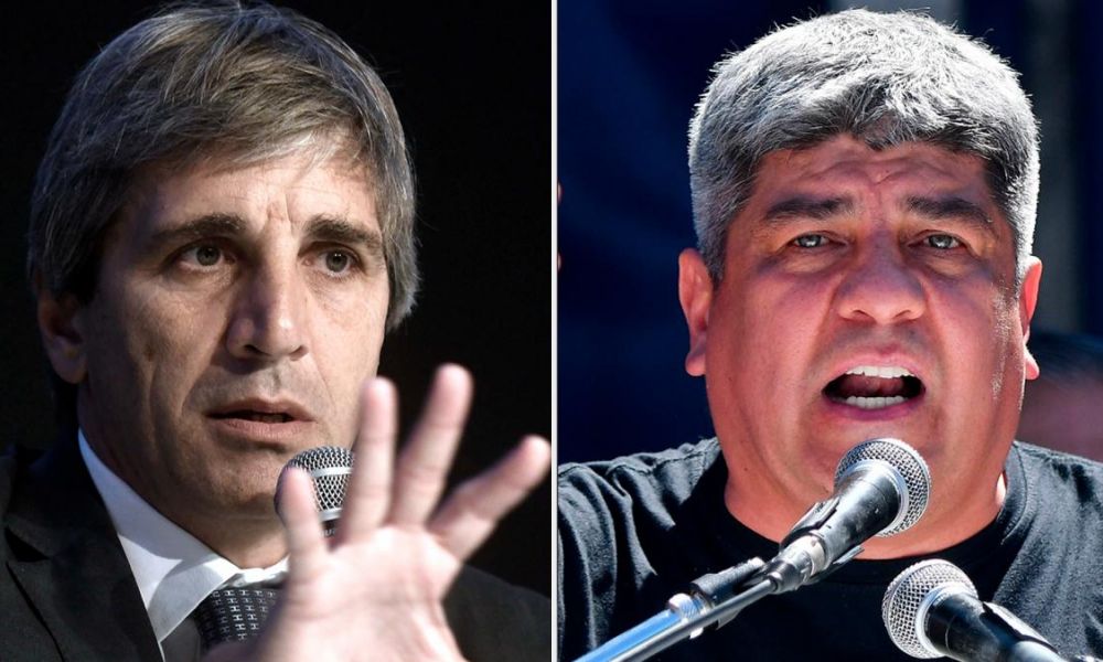Luis Caputo y Pablo Moyano