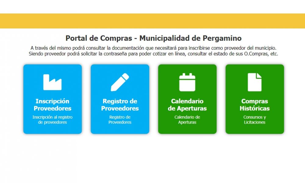 Portal de proveedores 100% online