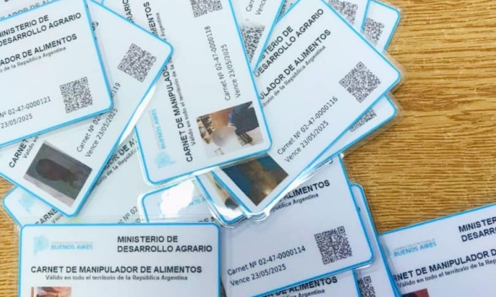 Carnets de manipulador de alimentos