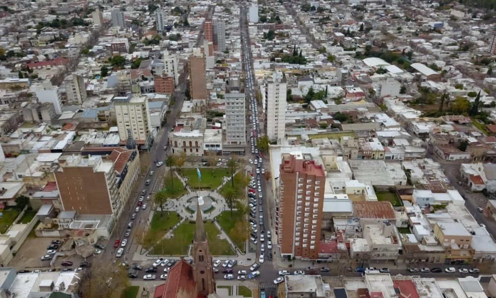 Banderazo en Pergamino