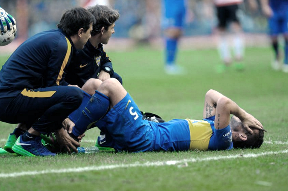 Gago volvió a romperse el tendón de Aquiles
