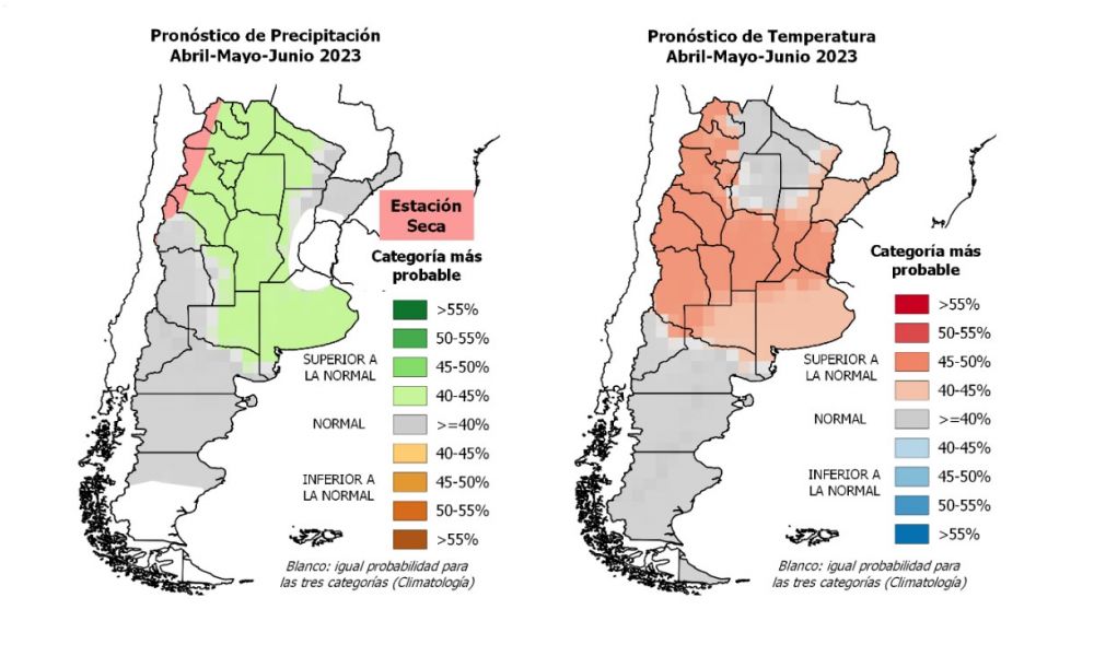 Hay luz verde para las lluvias en el trimestre abril-junio