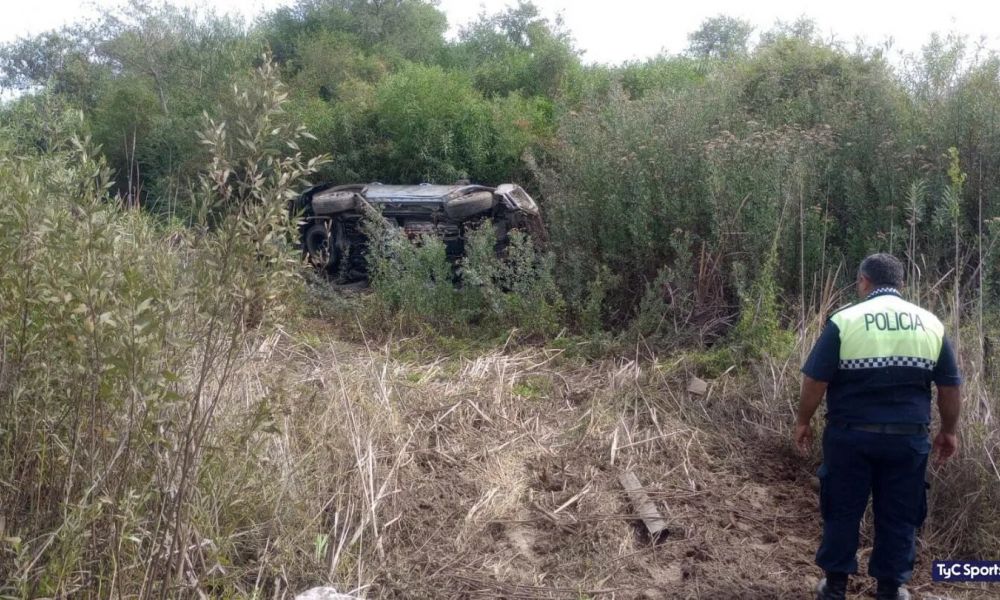 El «Pulga» Rodríguez sufrió un accidente automovilístico