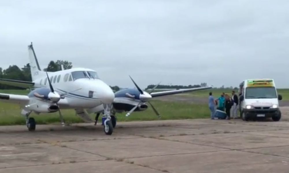 Nuevo operativo por un vuelo sanitario