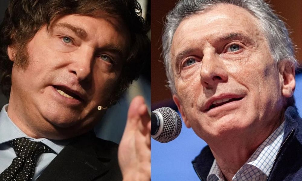 Javier Milei y Mauricio Macri