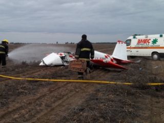 Tr�gico accidente a�reo en General Cabrera