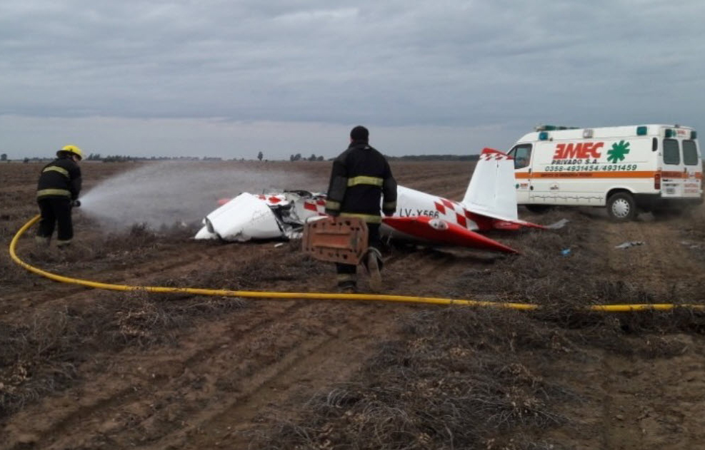 Trágico accidente aéreo en General Cabrera