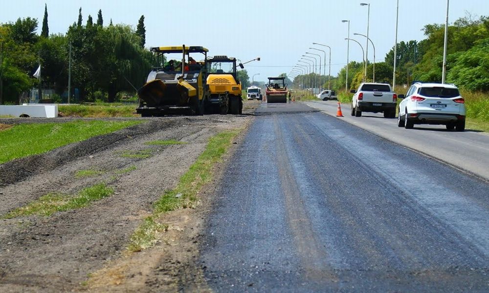 Avance en la repavimentación de rutas provinciales