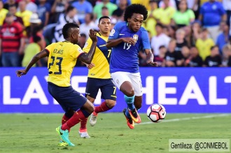 Vibrante empate entre Brasil y Ecuador