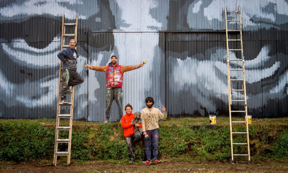 Mural en honor a Atahualpa Yupanqui