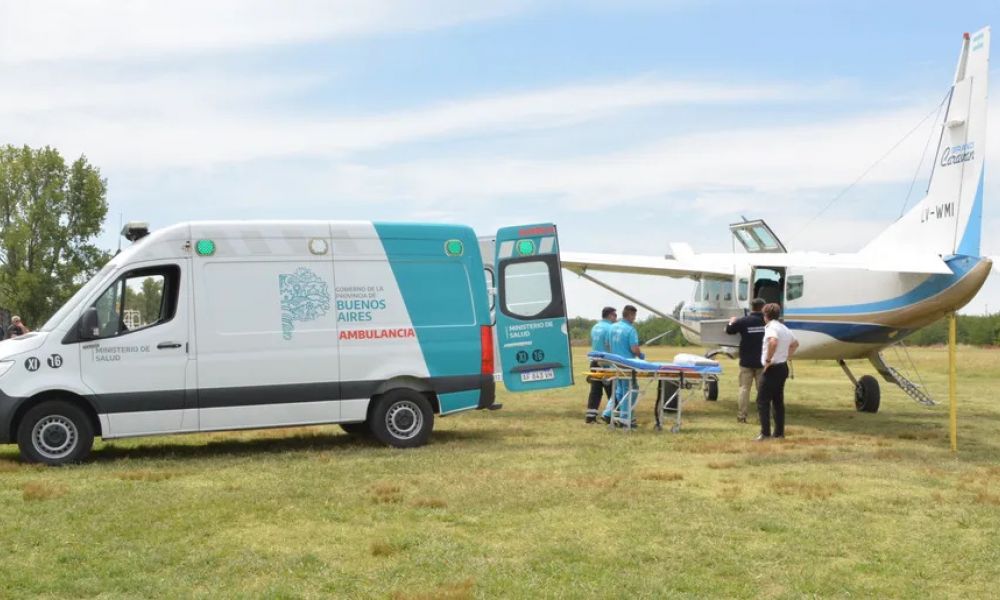 Bastián fue trasladado al Hospital Italiano de San Justo