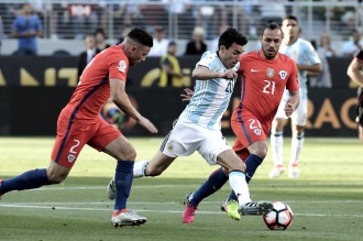 Argentina sin Messi puso pecho de candidato